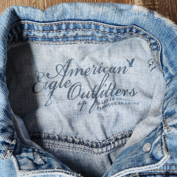 American Eagle Outfitters crap jean jacket Size Small - Picture 2 of 7